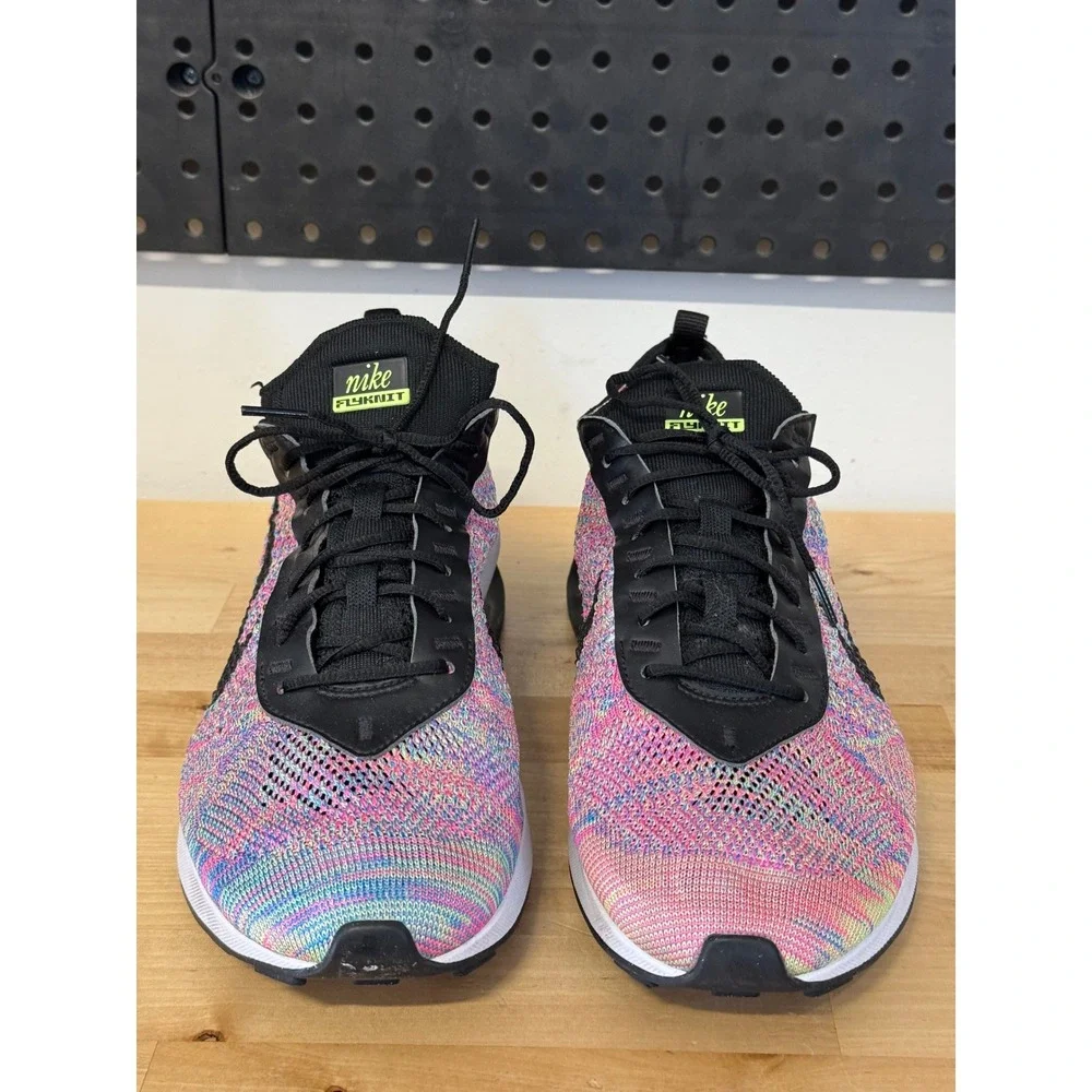 Nike Air Max Flyknit Racer Mens Ghost Green Pink‎ Blast DJ6106-300 Size 10.5